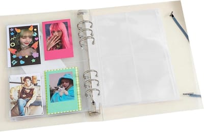 Fotokaarthouder Album - Kaarten Organizer - Verzamelen Bewaren - Losbladig Ontwerp - Meerdere Vakken - Frosted Transparant