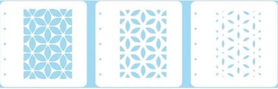 Nellie Snellen Stencils for Magnetic Colouring Set MSTS001 Layered Combistencil Set Orchid 3stuks