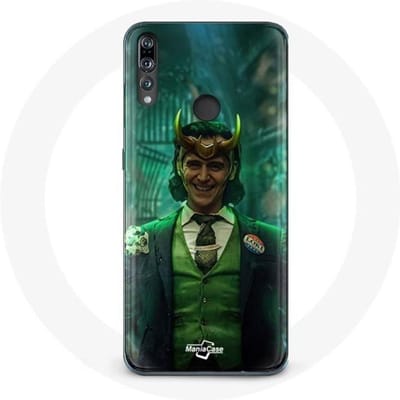 Coque maniacase pour Huawei P30 Lite Loki Thor Ragnarok avec Casque Affiche Personnage Série Saison 1 noir