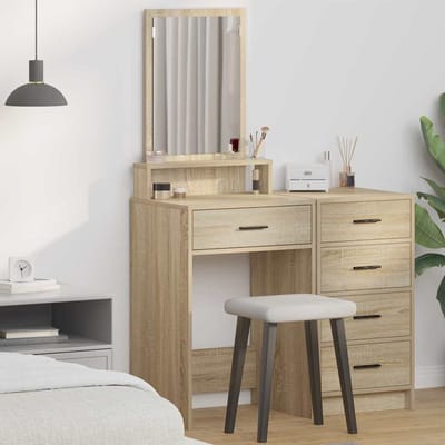 vidaXL - Kaptafel - Sonoma - Eik - 50 - x - 41 - x - 140 - cm - Bewerkt - hout