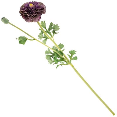 Kunstbloem ranonkel paars