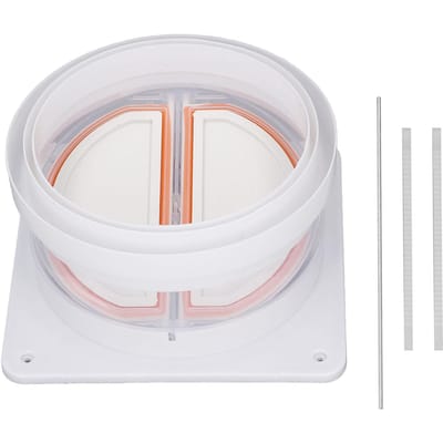 Hottes de cuisine Clapet anti-retour ABS Simple Sens Universel Anti-Odeur pour Salle de Bain white