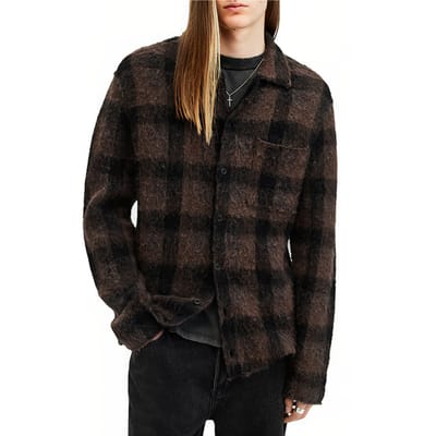 AllSaints Ash Cardigan Brown/black Maat: XS | Cardigans Outlet | Heren | Zwart