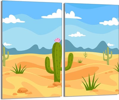 TMK ArtDeko Kaktus Serie - Snijplank - Glas - 30x52cm - Beschermend Paneel