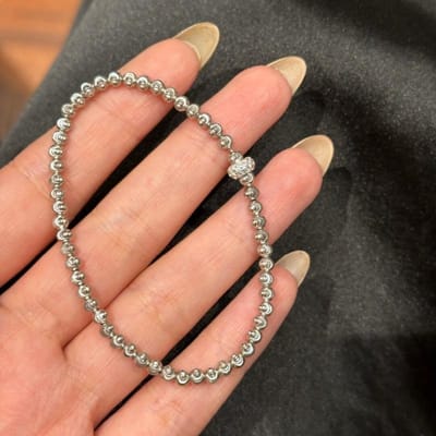 Luxe Retro Design Ingelegd met Volledige Diamanten Ronde Kralen Armband Mode En High-End Charms Gelaagde Armbanden Feest Sieraden black