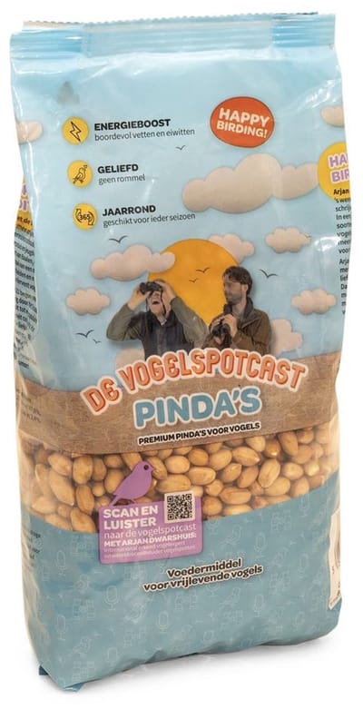 Vogelspotcast 1kg Pindas voor Vogels - Energierijk Vogelvoer voor Buitenvogels & Tuinvogels - Tuinvogelvoer rijk aan Eiwitten & Vetten