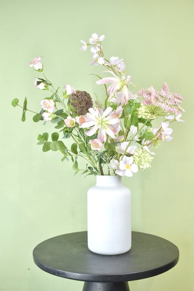 Natuurlijk Bloemen - Kunstbloemen - Soft Pink - Zijden boeket - 65 cm