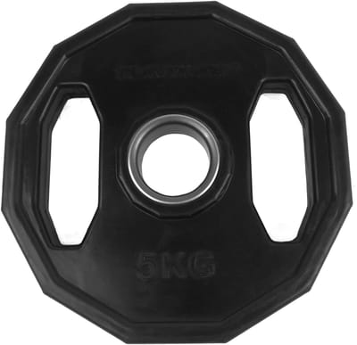 Tunturi Olympische Halterschijf - Halter gewichten - 1x 5 kg - 50mm - Rubber - Incl. gratis fitness app