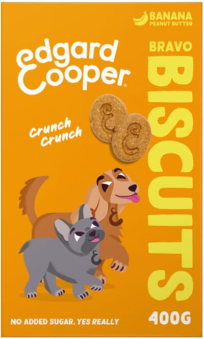 7x Edgard & Cooper Adult Biscuit Banaan & Pinda 400 gr