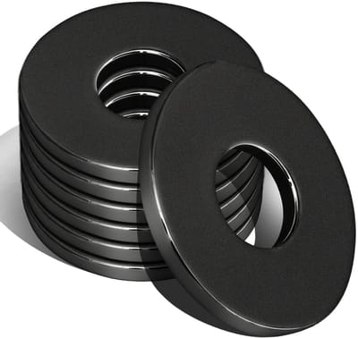 Sluitringen Set - Carrosserieringen - Bevestigen van bouten - Corrosiebestendig koolstofstaal - M10 50 stuks - Zwart
