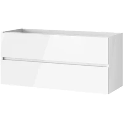 Tiger Wastafelonderkast Condo 120cm - Hoogglans Wit Glanzend - Met 2 Lades