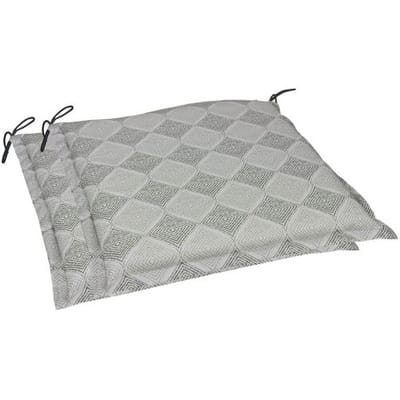 GO-DE TEXTIL Tuinkussen (Set van 2 kussens, Grijs)