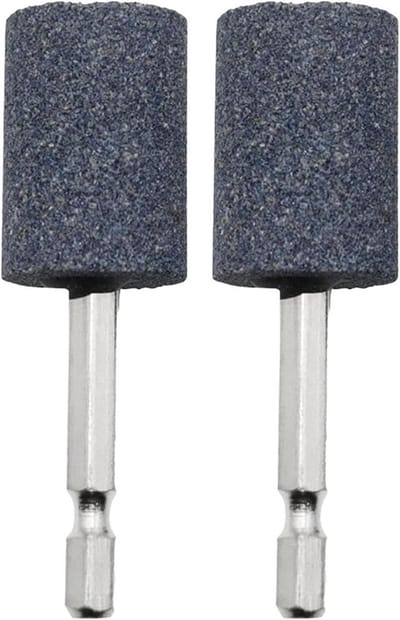 Roterende Slijpsteen - Slijpkop Set - Metaal Bewerken - Zeskant Schacht - 2 Stuks 79mm - Bruin