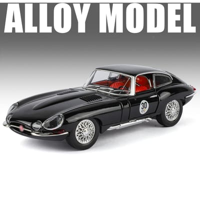 1:24 E-Type Legering Klassieke Sportwagen Model Diecasts Metaal Retro Oude Voertuigen Auto Model Hoge Simulatie Geluid Licht Kinder Speelgoed Cadeau