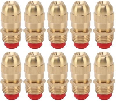 Dailygoods- Sproeikopset 10 Stuks - Verstelbare Sproeier - Waterstroompatronen - Rolrandproces - Instelbare Waternevel - G1/2 Buitendraad