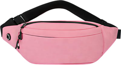 Heuptasje Pak Grey Casual Functionele Riemtas – Roze – Grote Telefoon en Geld Riem Tas – Verstelbare Heuptas voor Reizen, Sport, Wandelen en Dagelijks Gebruik met Ruime Opbergruimte