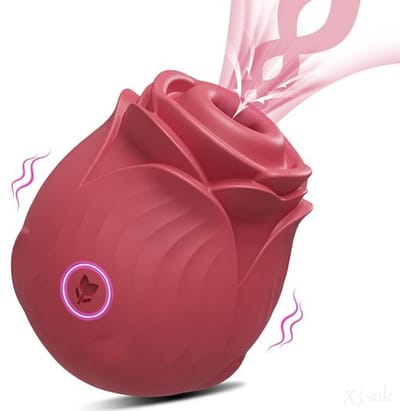 Oneay Luchtdruk Clitoris Stimulator – Clitoriszuiger met 10 Intensiteitsniveaus – Oplaadbare Vibrator met Zuigfunctie – IPX7 Waterdicht – Stil <45dB – Siliconen Seksspeeltje voor Vrouwen – Rood