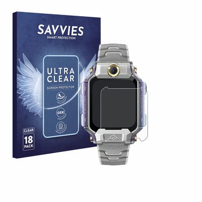 Savvies - Screenprotector voor Imoo Watch Phone X10 - Folie Beschermfolie transparant 18 Stuks