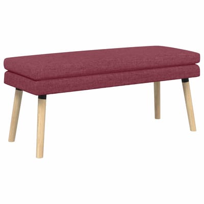 vidaXL - Dubbel-laags - bank - Wijnrood - 110 - x - 40 - x - 47 - cm - Stof