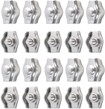 Kabelklemmen Set - Roestvrij Staal - Kabel Bevestigen - Duurzaam Materiaal - 3 mm