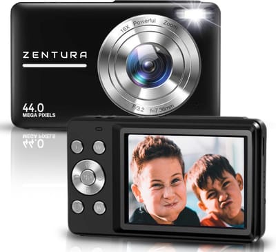 Zentura Digitale Camera - Fototoestel - Fotocamera - Compact Camera - Vlog Camera - Voor Kinderen - Inclusief 32GB