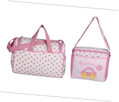 Multifunctionele Babytas - Draagtas Luiertas - Baby Verzorgen - 4-delige Set - Grote Capaciteit - Roze