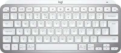 Logitech MX Keys Mini Minimalist Draadloos Illuminated Toetsenbord - Pale Grijs - US - Toetsenbord - Engels (US international) - Grijs