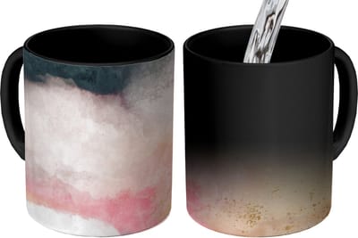 Magische Mok - Foto op Warmte Mokken - Koffiemok - Verf - Abstract - Design - Magic Mok - Beker - 350 ML - Theemok