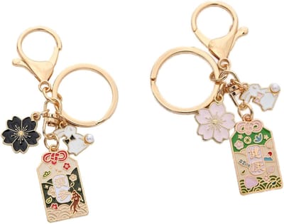 Sleutelhangers Cherry Blossom - Geluksamulet - Voor tassen en sleutels - Perfect cadeau - ShopVlot