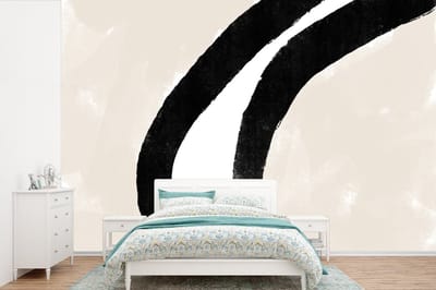 Behang - Fotobehang Abstract - Lijn - Design - Pastel - Breedte 390 cm x hoogte 260 cm