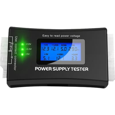 Draagbare ATX-stroomdetectietool Computers Host-stroomsignaaltester LCD-schermbehuizing Stroom veelkleurig