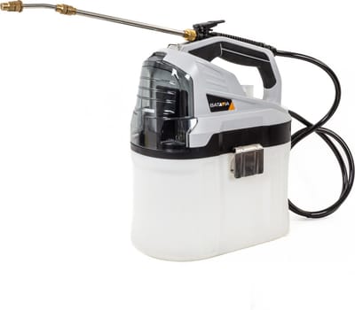 Batavia Accu 18V drukspuit 7.5 L - Excl. Accu en Oplader - 630ml per min debiet lucht - Slang lengte 210cm - Doorzichtige tank incl. schaal - Maxxpack