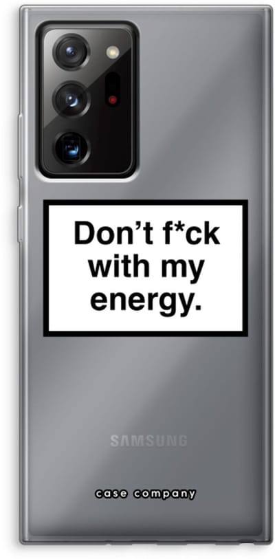 Case Company® - Hoesje geschikt voor Samsung Galaxy Note 20 Ultra / Note 20 Ultra 5G hoesje - My energy - Soft Cover Telefoonhoesje - Bescherming aan alle Kanten en Schermrand