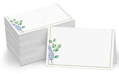 Elegante tentenkaarten voor bruiloften en evenementen - 110 stuks met bloemenontwerp