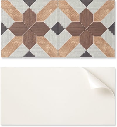Zelfklevende decoratie met afbeeldingen voor kantoor of studeerkamer, 100x50 cm, geometrisch patroon met motief.