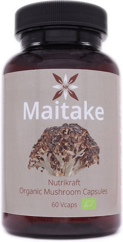 Nutrikraft - Maitake Capsules Bio 450mg 60 Caps - Pot 60 Capsules - Nutrikraft