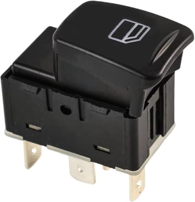 Raambediening Schakelaar - Auto Regelknop - Elektrisch Raam - Directe Vervanging - Compact Formaat - Zwart