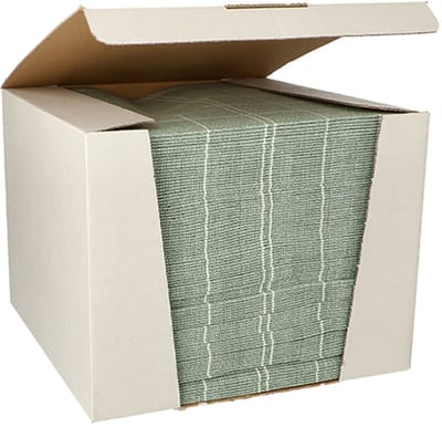 1x 100 Servetten ROYAL Collection 1/4 vouw 40 cm x 40 cm donkergroen Kitchen Craft