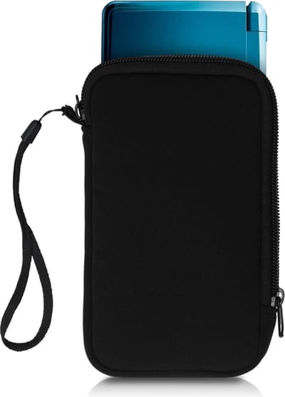 kwmobile Hoesje geschikt voor Nintendo 3DS XL - Handheld Game Console Neopreen Hoesje in Zwart