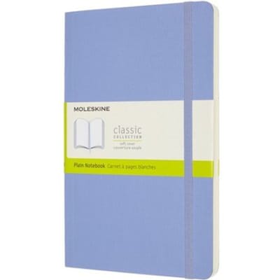 Moleskine Classic Notitieboek - Large - Softcover - Blanco - Hortensia Blauw