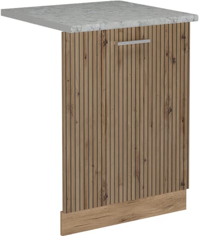 Vicco R-Line Vaatwasserfrontpaneel – 60 cm, WB Marmer Artisanaal eiken