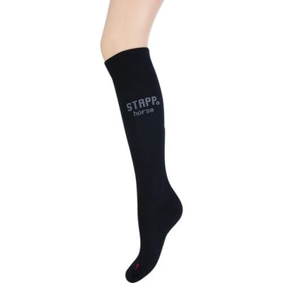 STAPP Horse Paardrijsokken Compressie Zwart / Grijs-35/38