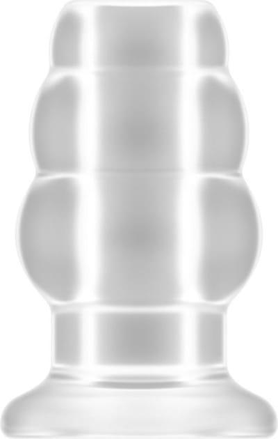 No.49 - Small Hollow Tunnel Butt Plug - 3 Inch - Translucent