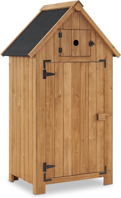 Thuys – Luxe Tuinhuis – Hout – Tuinkist – Tuinkasten voor Buiten – Tuinberging – Compact Design – Multifunctioneel Bruin