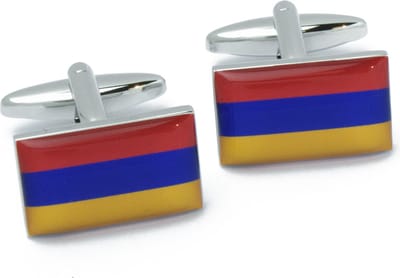Manchetknopen - Armeense Vlag Armenie Rood Blauw Geel