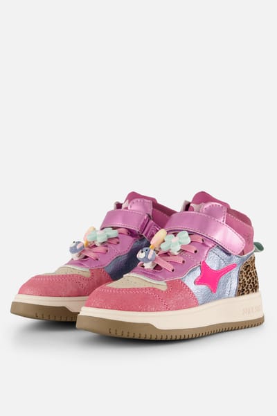 Shoesme New Outsole Sneakers roze Leer - Dames - Maat 28