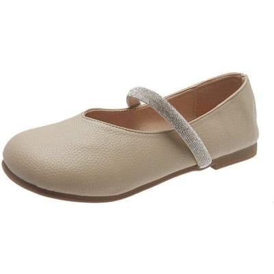 Damesschoenen Lente / Herfst Flats Effen Ballerina's Kawaii Schoenen Mary Jane Schoenen Dames Pu Leer Schoenen 39 beige