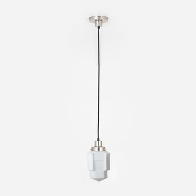 Hanglamp aan snoer Apollo Mat 20's Matnikkel - Art Deco Trade