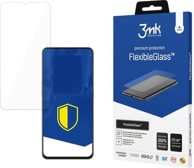 3MK FlexibleGlass - Telefoonsticker - Optimale Bescherming - Uitstekende Duidelijkheid - Gemakkelijke Toepassing