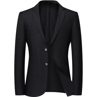 Dunne Herenpakken voor Lente en Herfst, Strijkloze Pakken, Trendy Casual Enkele Pakken voor Mannen 4XL black
